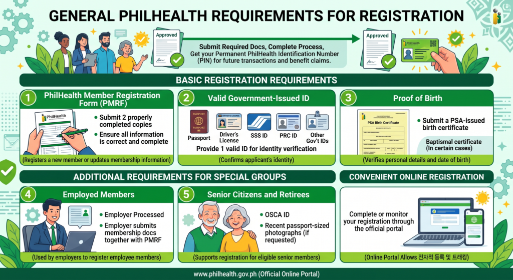 PhilHealth Requirements 3 General PhilHealth Requirements for Registration