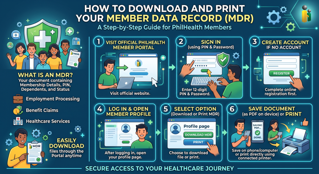 Home 13 How to Download and Print Your Member Data Record (MDR)