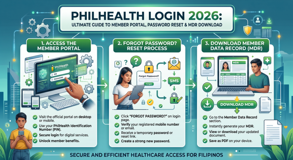 Philhealth Login 2 PhilHealth Login 2026: Ultimate Guide to Member Portal, Password Reset & MDR Download