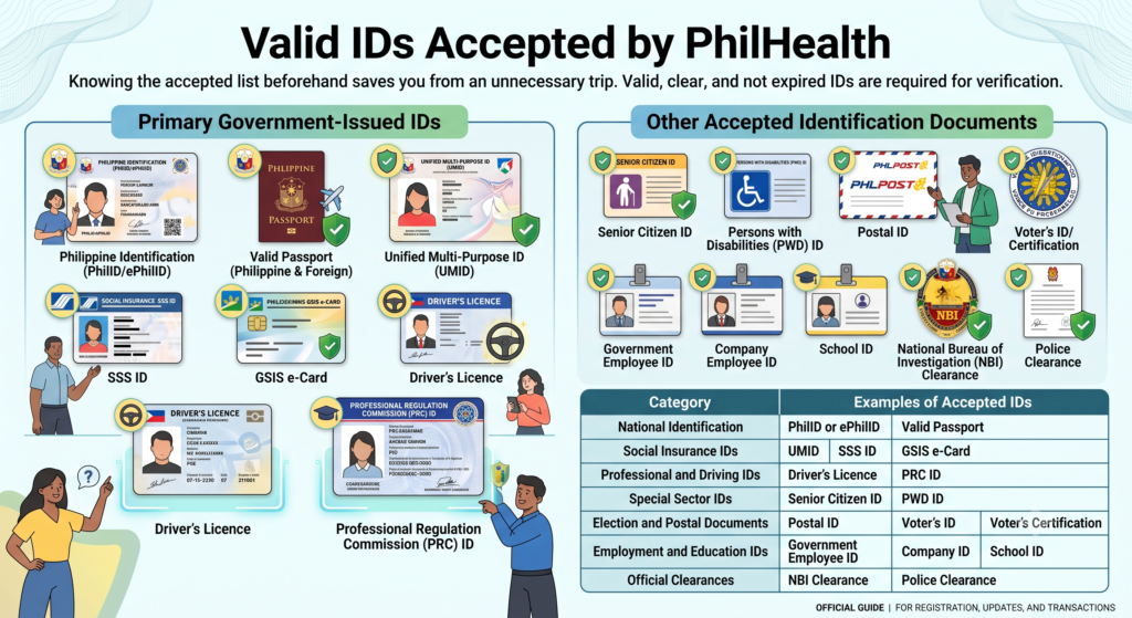PhilHealth Requirements 5 Valid IDs Accepted by PhilHealth