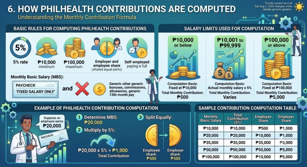 Philhealth Contribution 6 How PhilHealth Contributions Are Computed