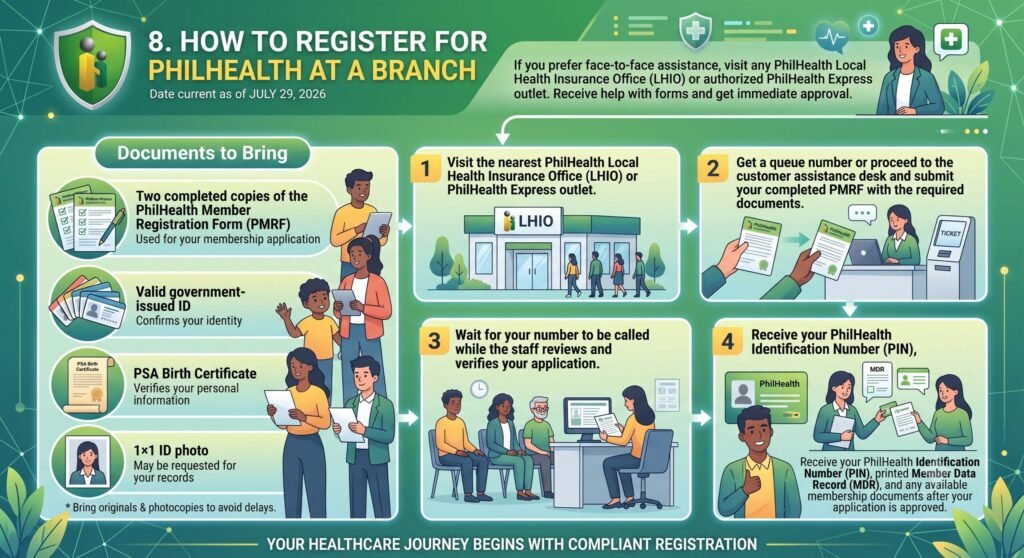 Home 8 How to Register for PhilHealth at a Branch