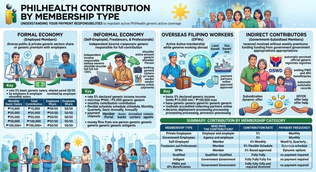 Philhealth Contribution 7 PhilHealth Contribution by Membership Type