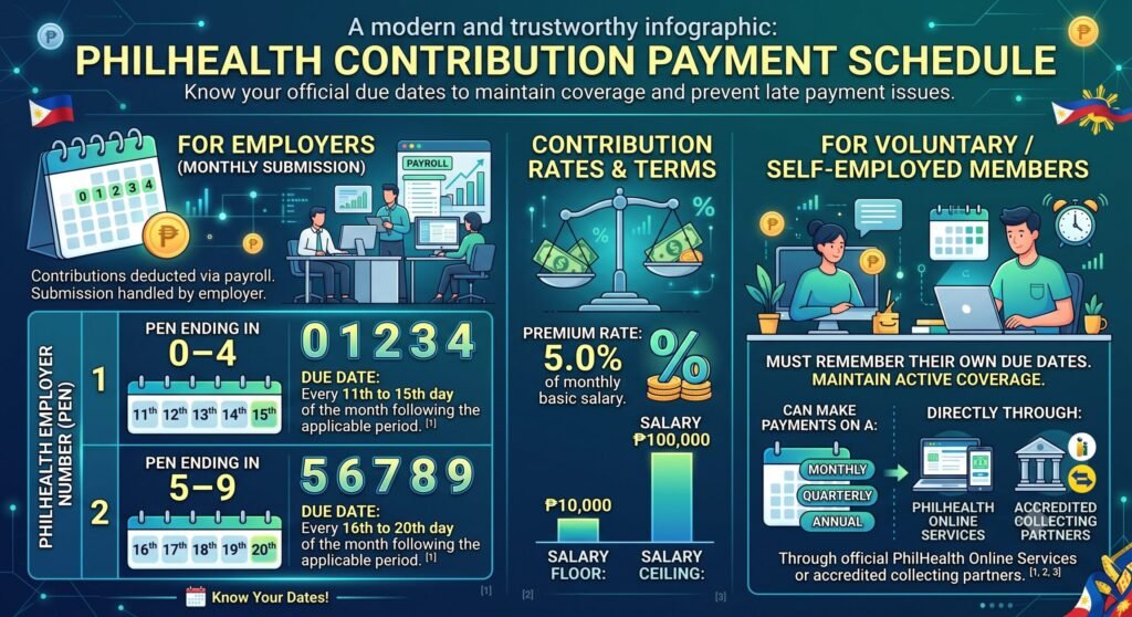 Philhealth Contribution 10 PhilHealth Contribution Payment Schedule